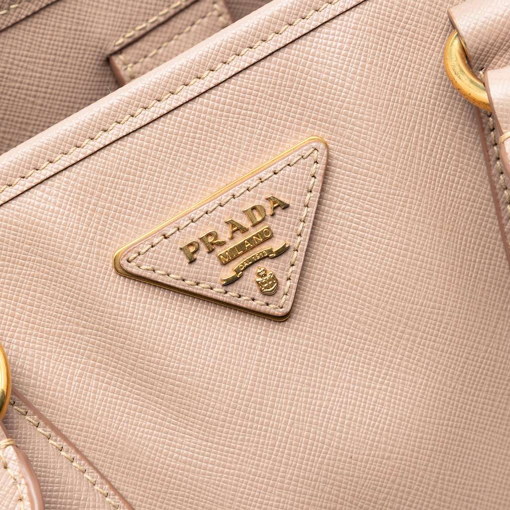 Prada Saffiano Lux Shopping Tote Pink Leather Good condition - Box View