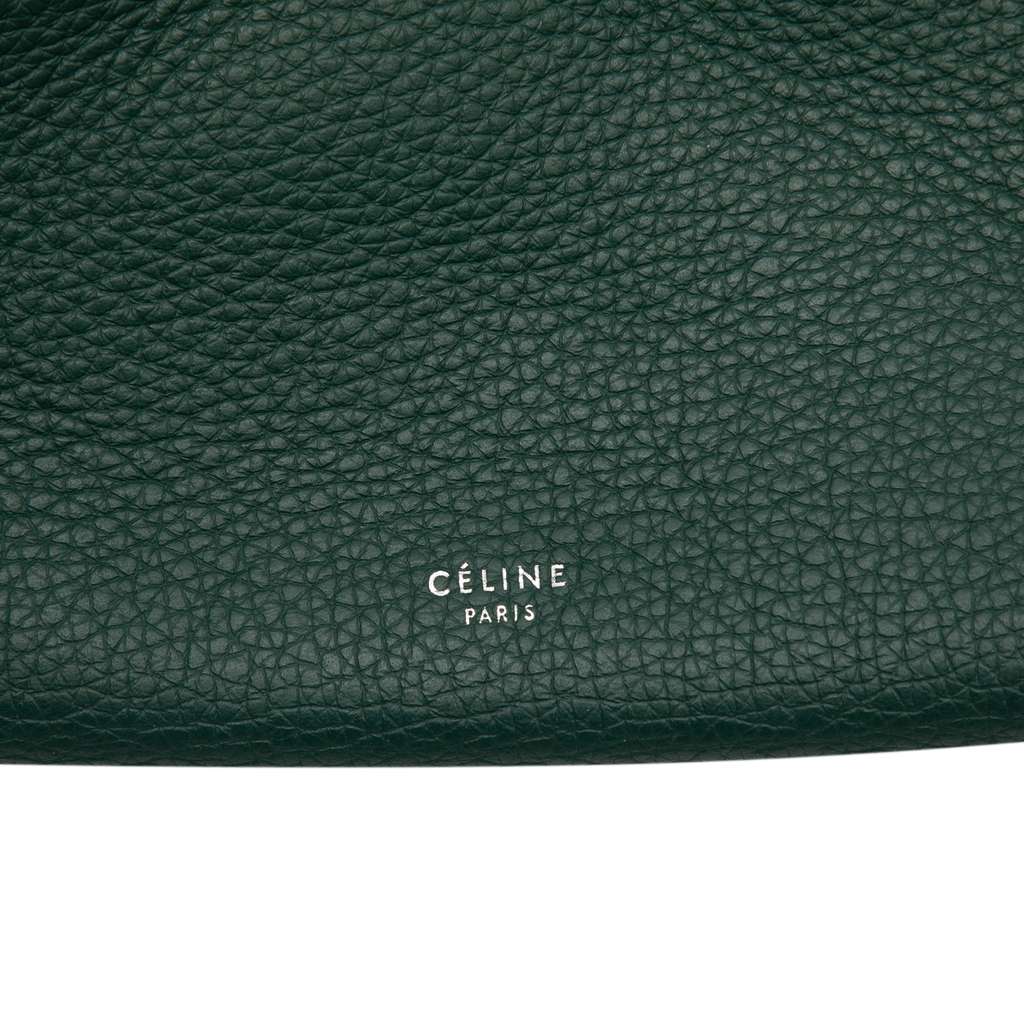 Celine Small Supple Grained Calfskin Big Bag Green Leather Good condition - Box View