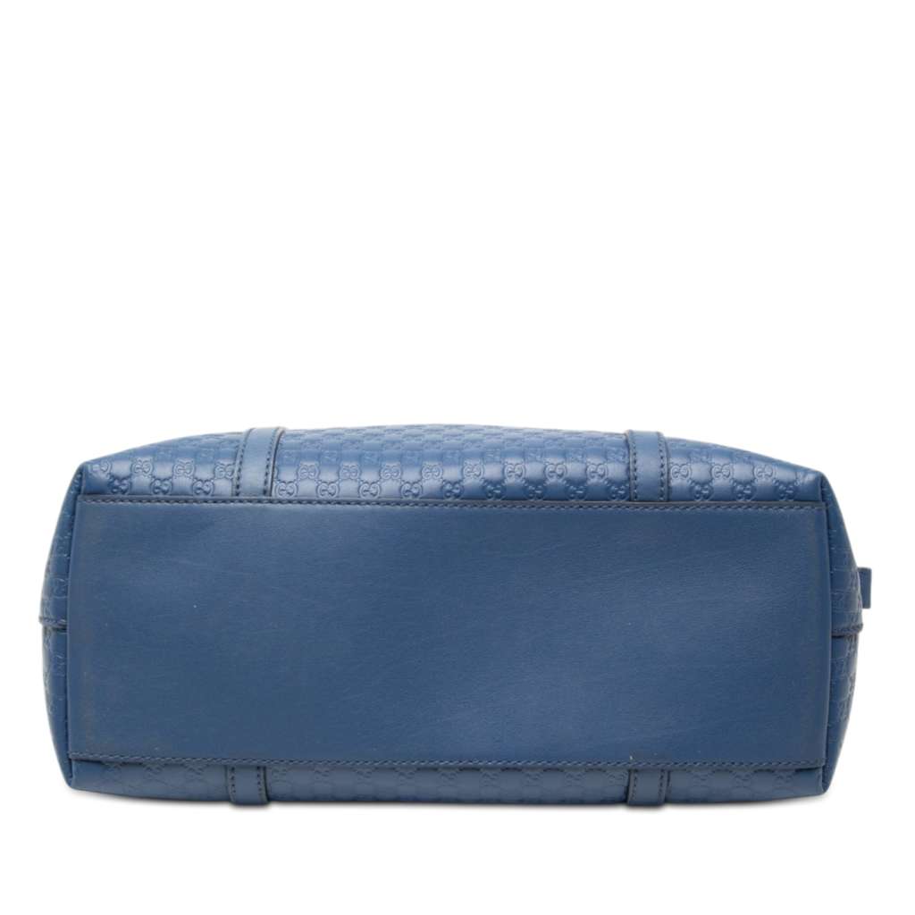 Gucci Small Microguccissima Joy Satchel Blue Leather Good condition - Inside View