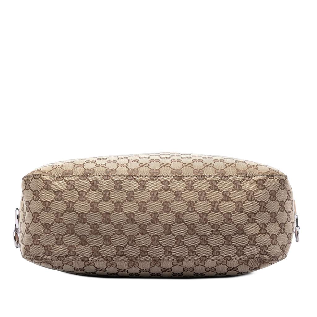 Gucci Large GG Canvas Icon Bit Satchel Beige Good condition - Inside View