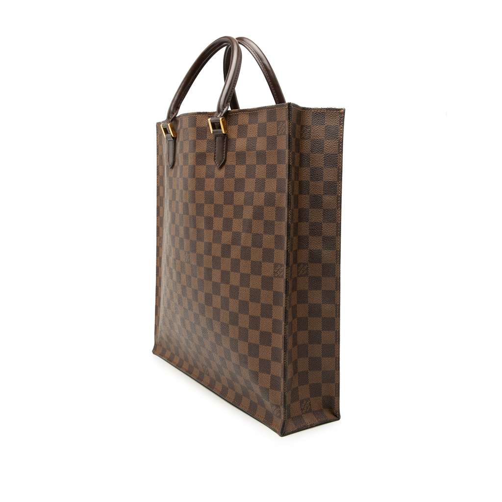 Louis Vuitton Damier Ebene Sac Plat Brown Good condition - Back View