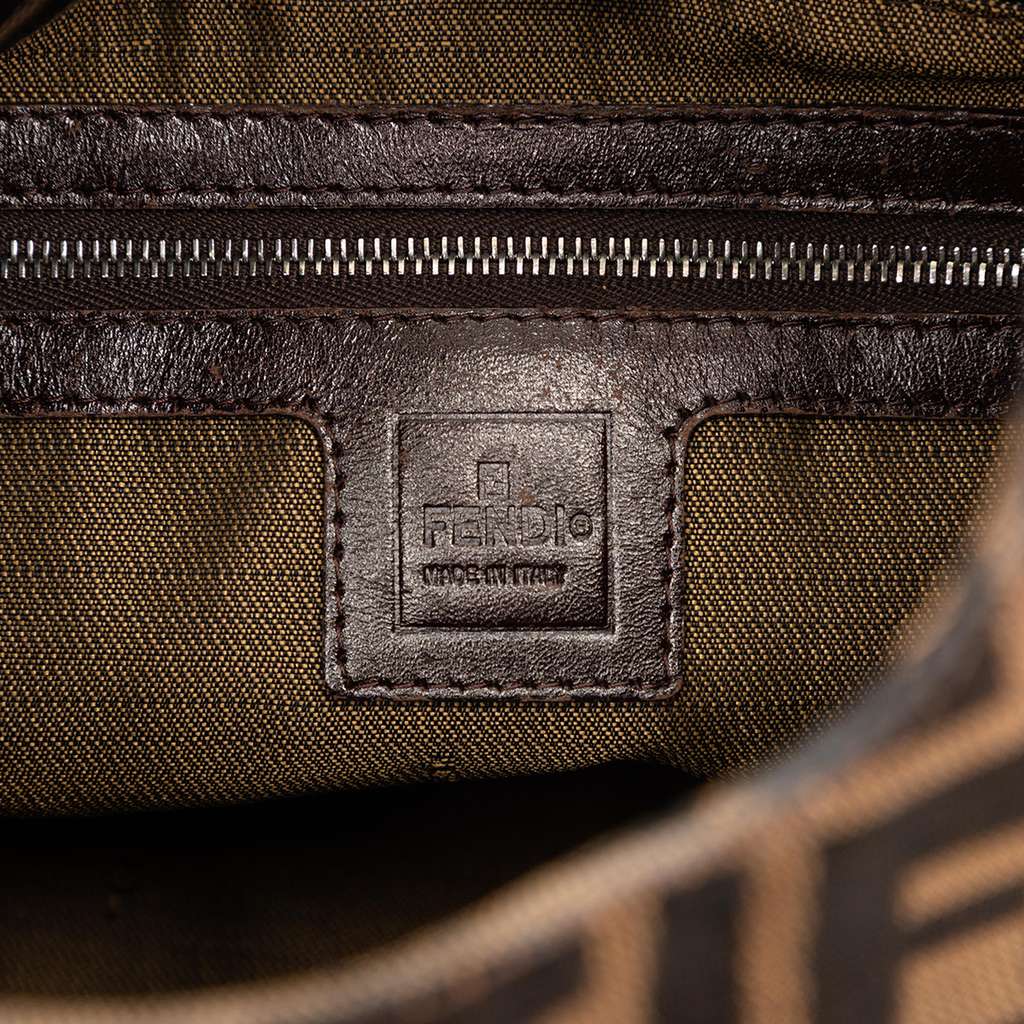 Fendi Zucca Canvas Shoulder Bag Brown Canvas Good condition - Box View