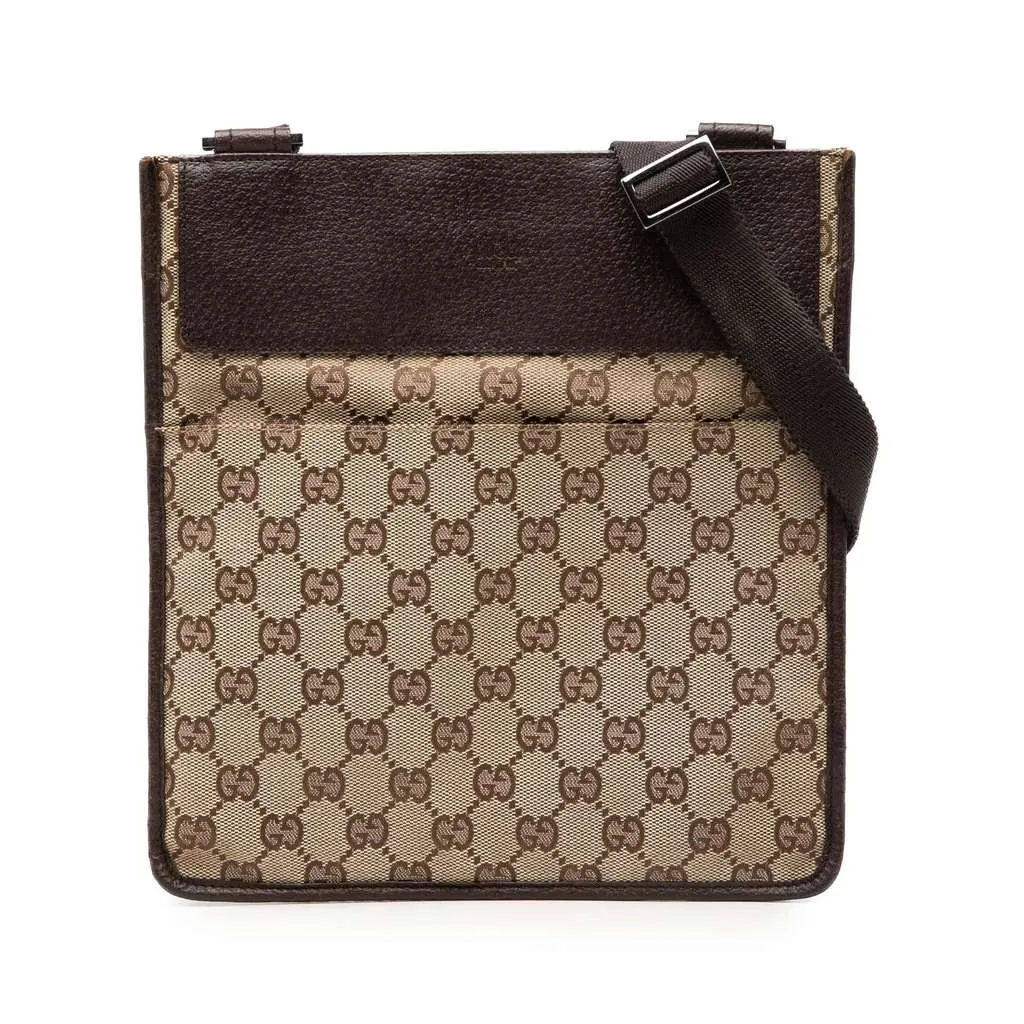 Gucci GG Canvas Crossbody Beige Very good - Front View