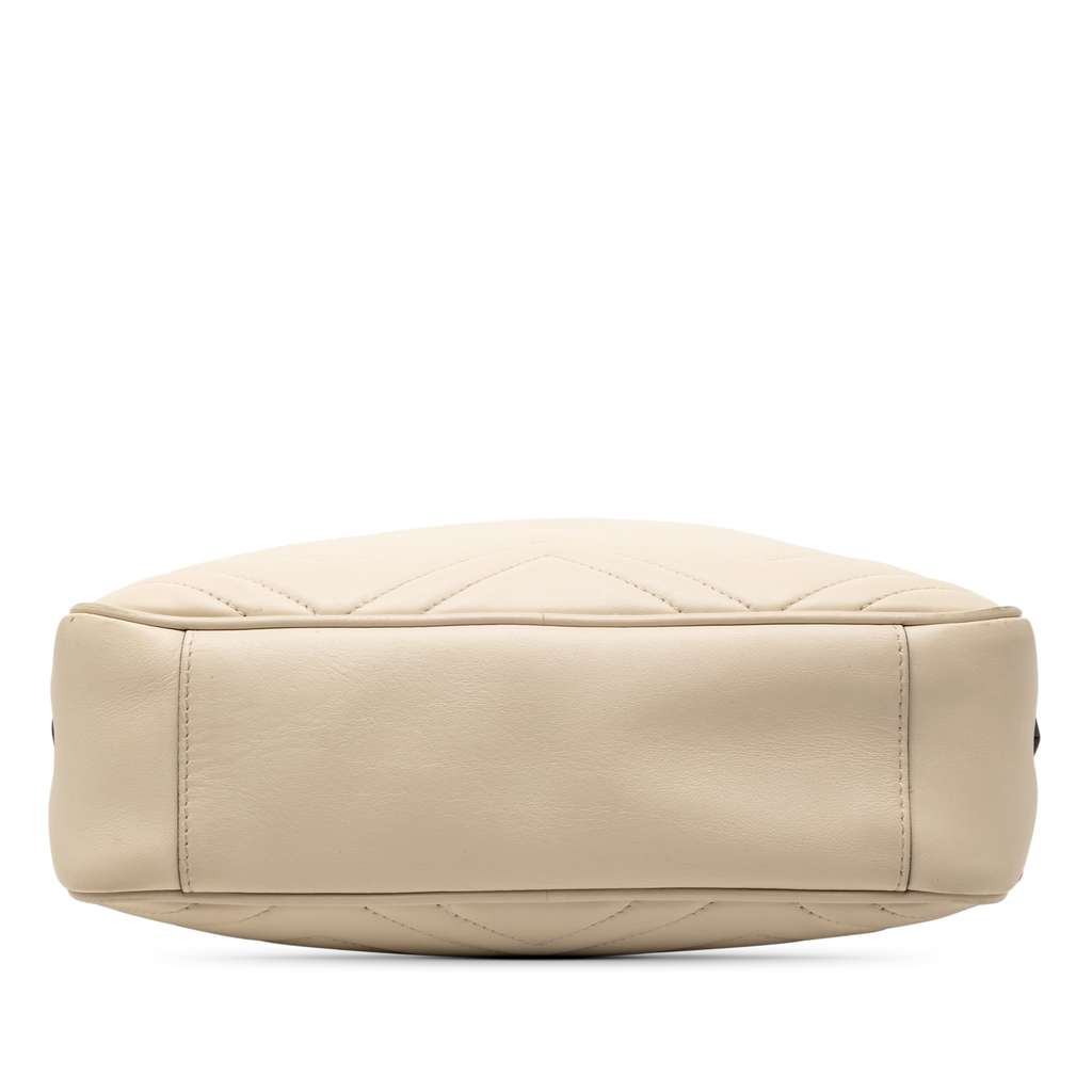 Gucci GG Marmont Matelasse Leather Crossbody Brown Leather Good condition - Inside View