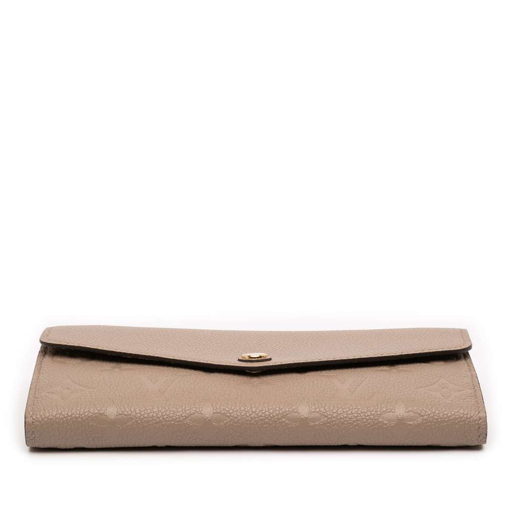 Louis Vuitton Monogram Empreinte Sarah Wallet Beige Leather Good condition - Inside View