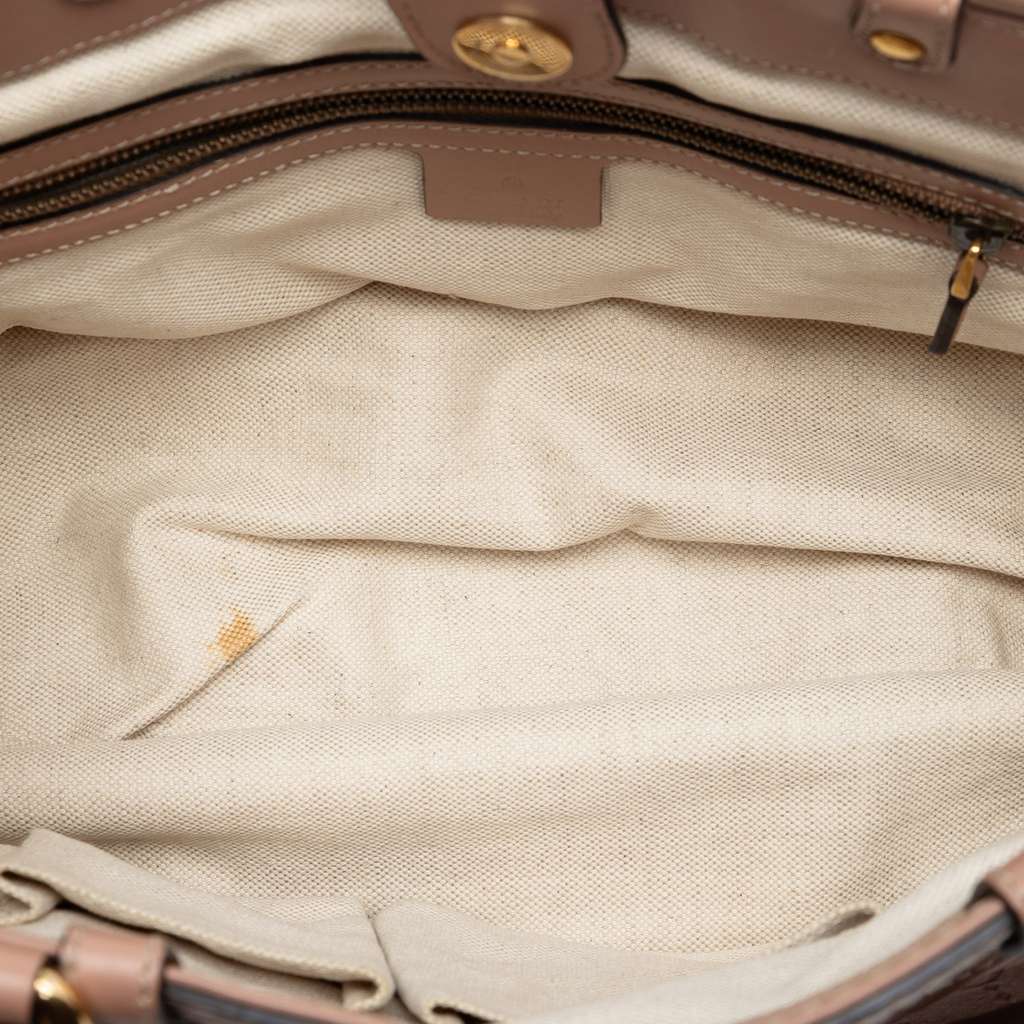 Gucci Guccissima Scarlett Tote Brown Leather Good condition - Model View