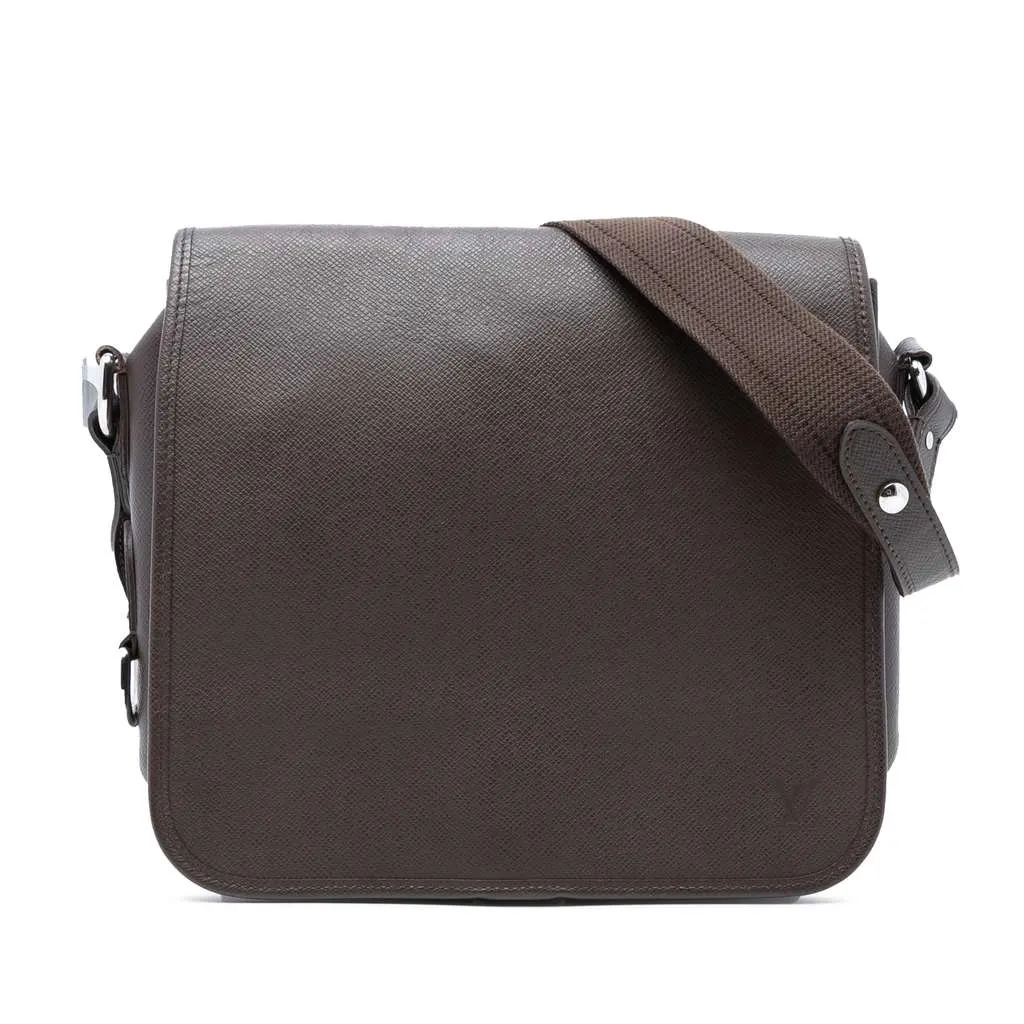 Louis Vuitton Taiga Andrei Brown Leather Good - Front View