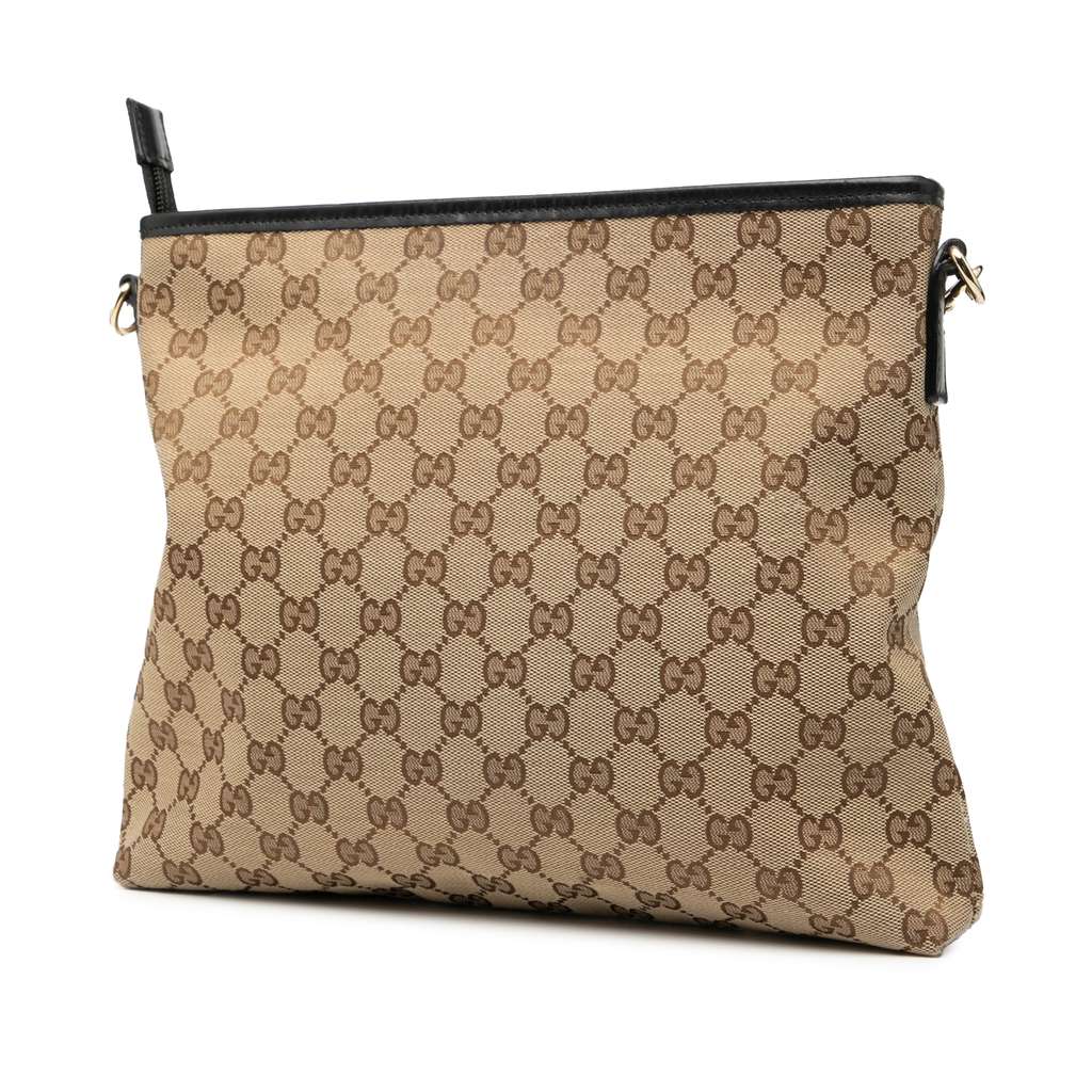 Gucci GG Canvas Web Crossbody Beige Good condition - Back View