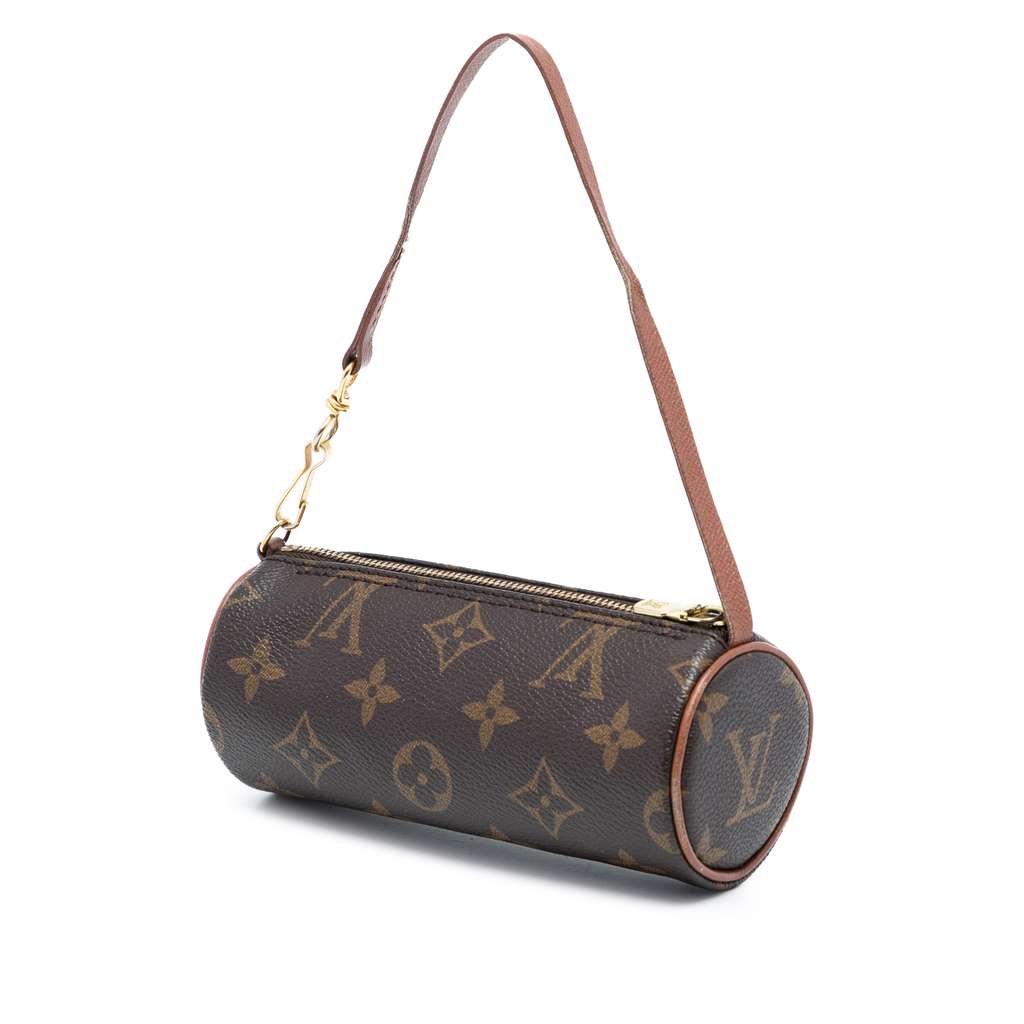 Louis Vuitton Monogram Papillon Pochette Brown Good condition - Back View