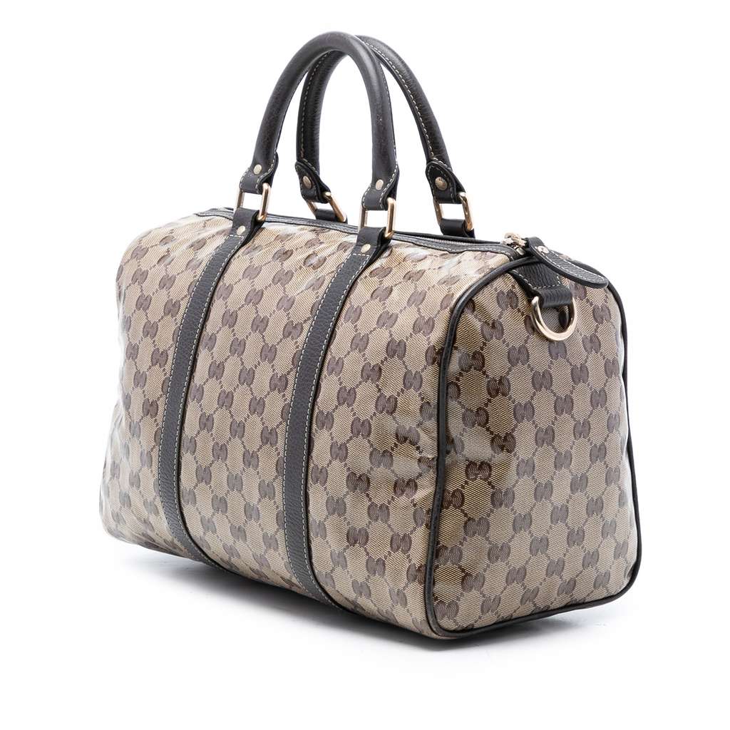 Gucci Medium GG Crystal Joy Boston Bag Beige Good condition - Back View