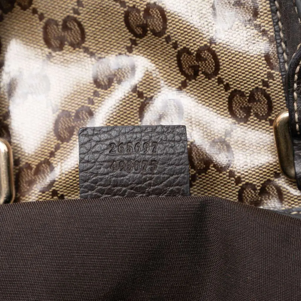 Gucci Medium GG Crystal Joy Boston Bag Beige Very good - Box View