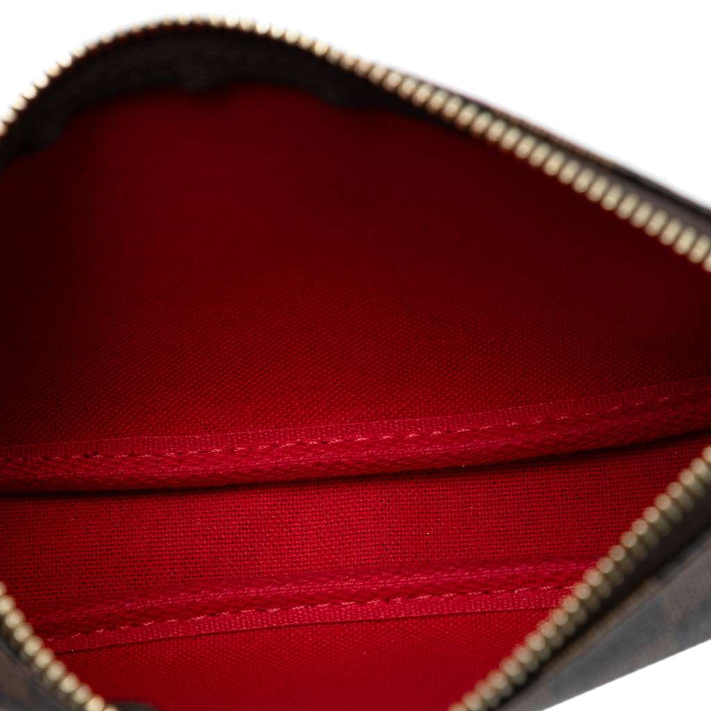 Louis Vuitton Damier Ebene Mini Pochette Accessoires Brown Good condition - Model View