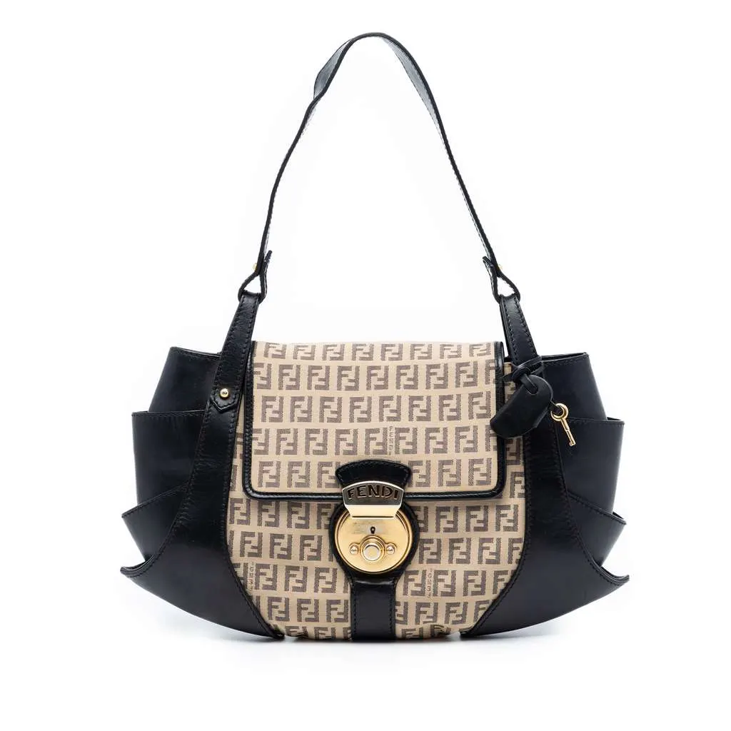 Fendi Zucchino Borsa Tuc Beige Very good - Front View
