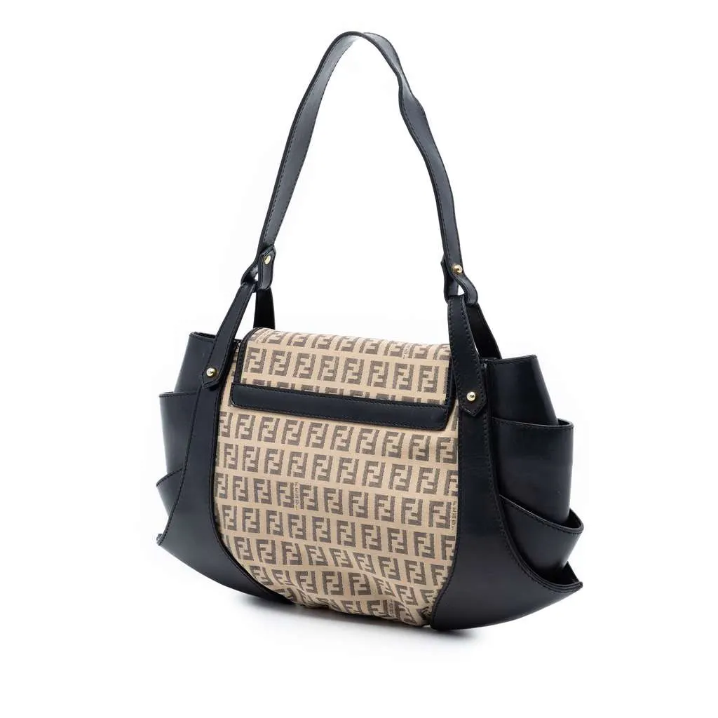 Fendi Zucchino Borsa Tuc Beige Very good - Back View
