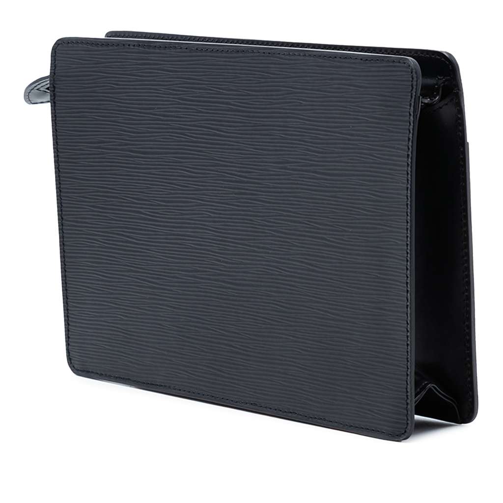 Louis Vuitton Epi Pochette Homme Black Leather Good condition - Back View