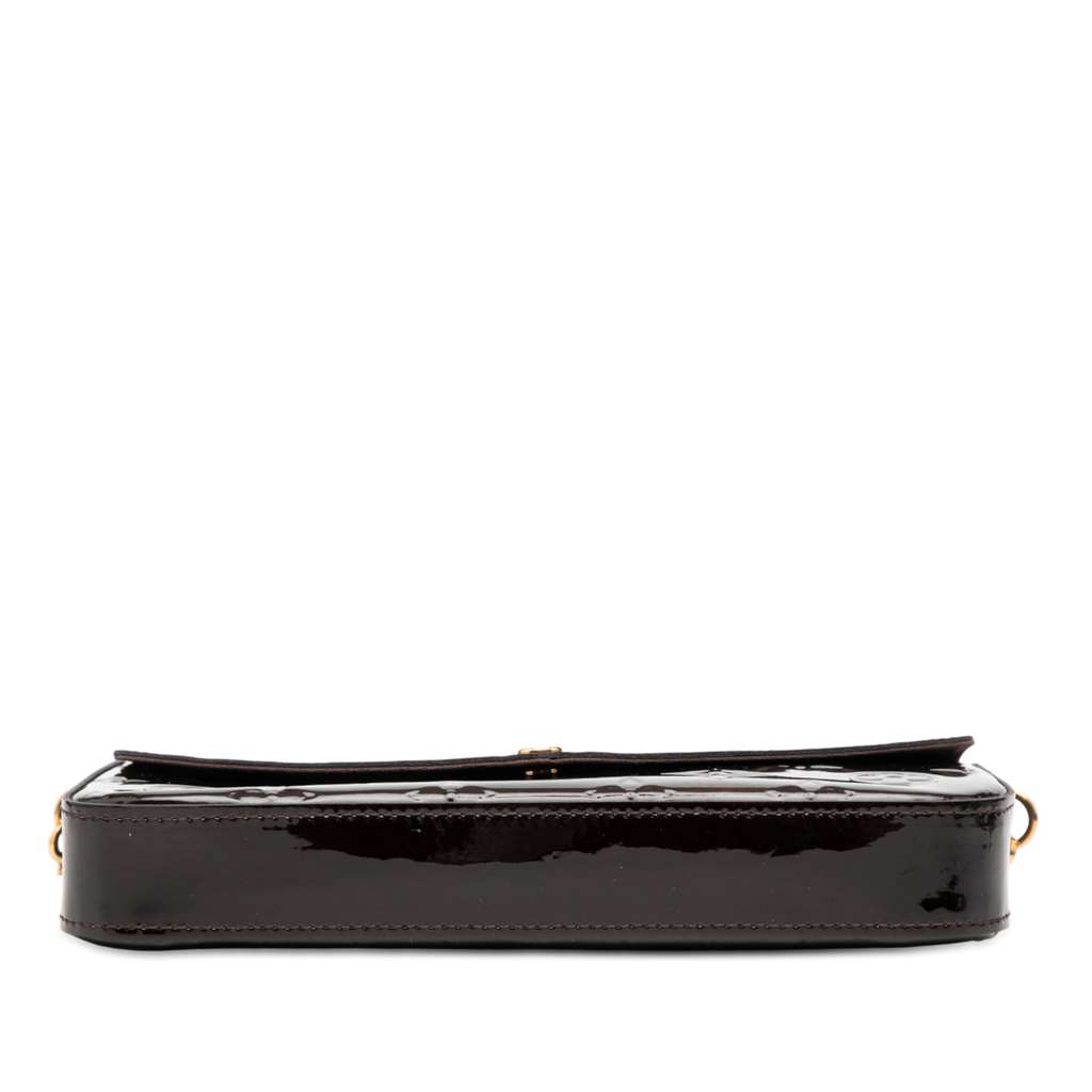 Louis Vuitton Monogram Vernis Pochette Felicie Purple Leather Good condition - Inside View