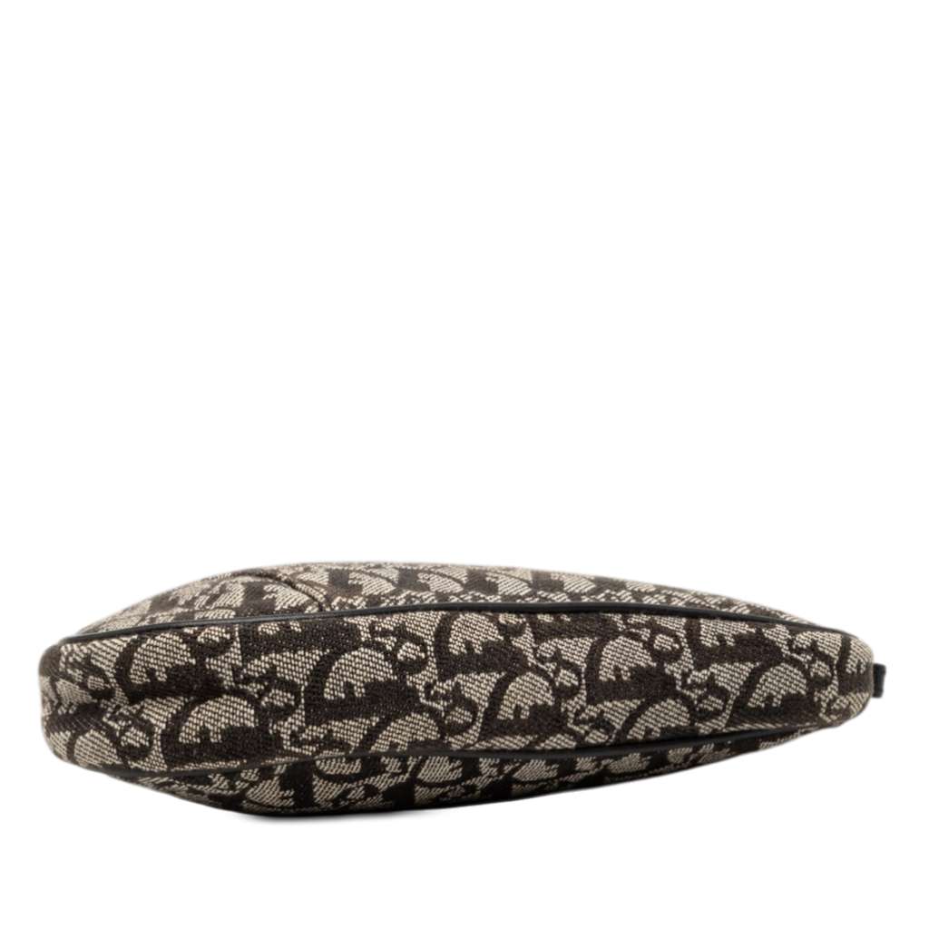 Dior Mini Diorissimo Canvas Saddle Pochette Black Canvas Good condition - Inside View