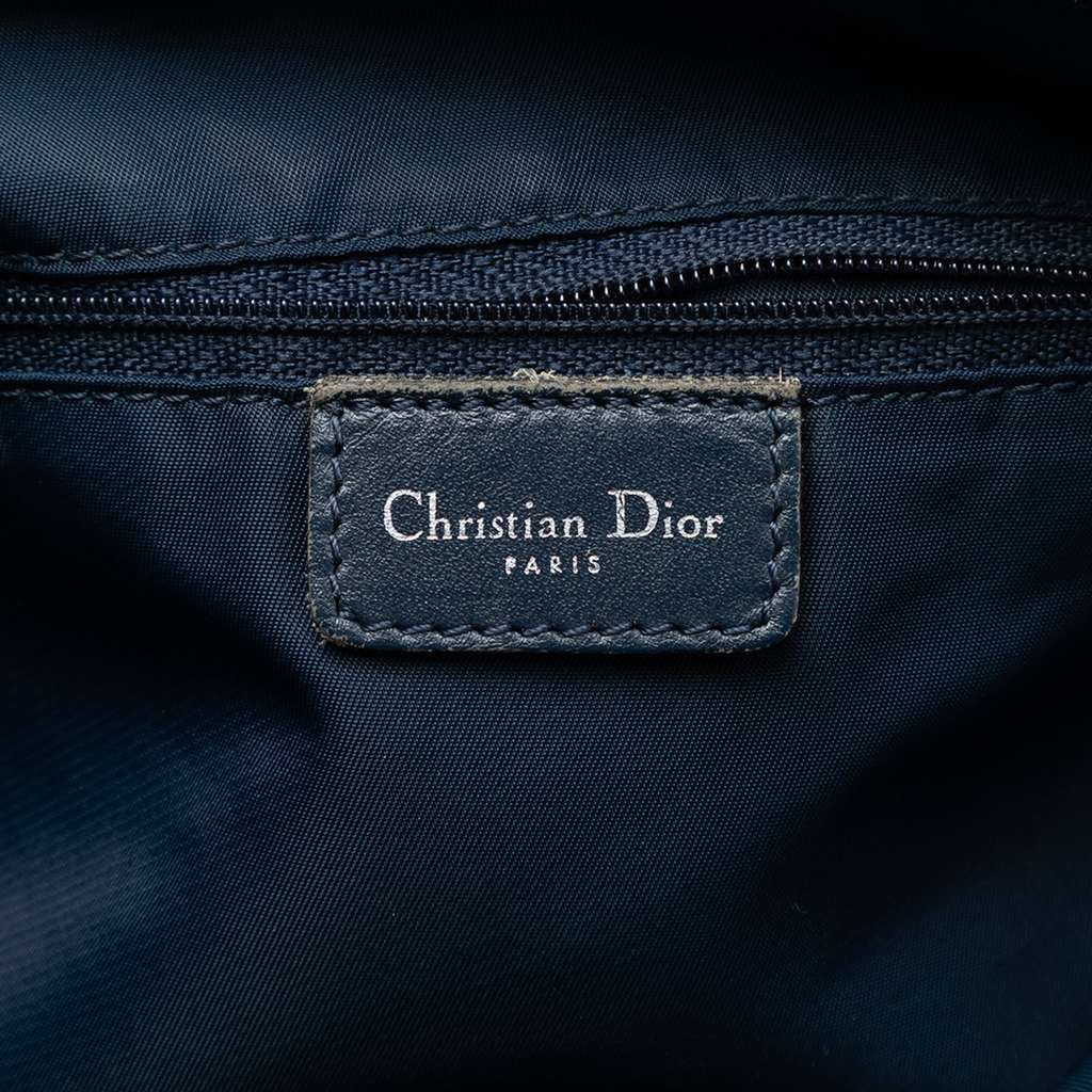 Dior Diorissimo Trotter Canvas Crossbody Blue Canvas Good condition - Box View