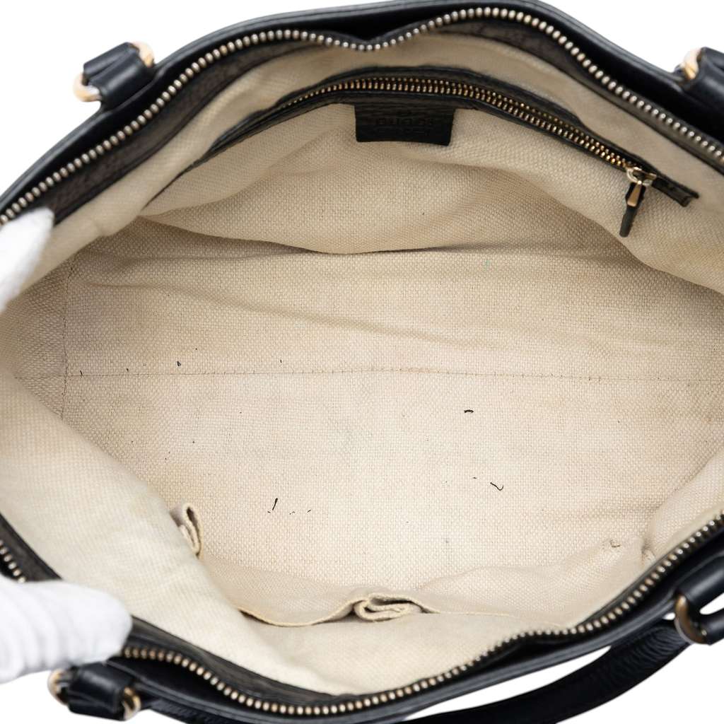 Gucci Small Calfskin Soho Cellarius Satchel Black Leather Good condition - Model View