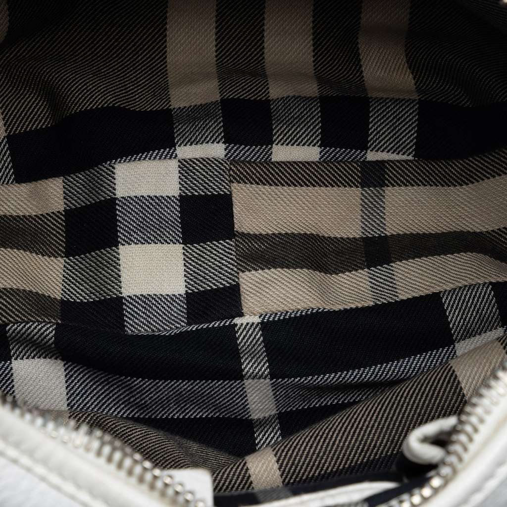 Burberry Large Leather Malika Hobo White Leather Good condition - Model View