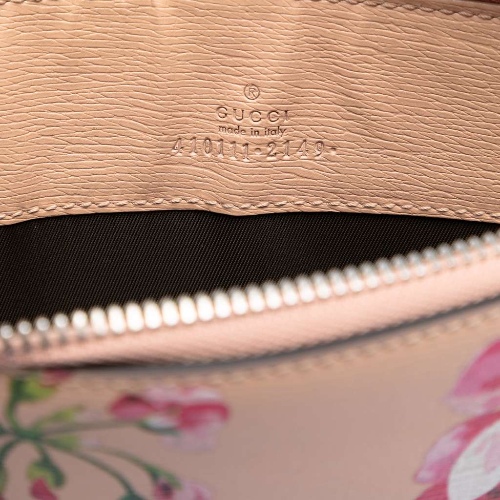 Gucci Calfskin Blooms Chain Clutch Brown Leather Good condition - Box View