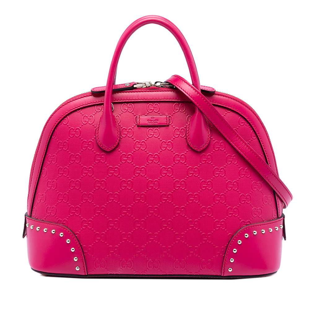 Gucci Guccissima Hilary Lux Dome Satchel