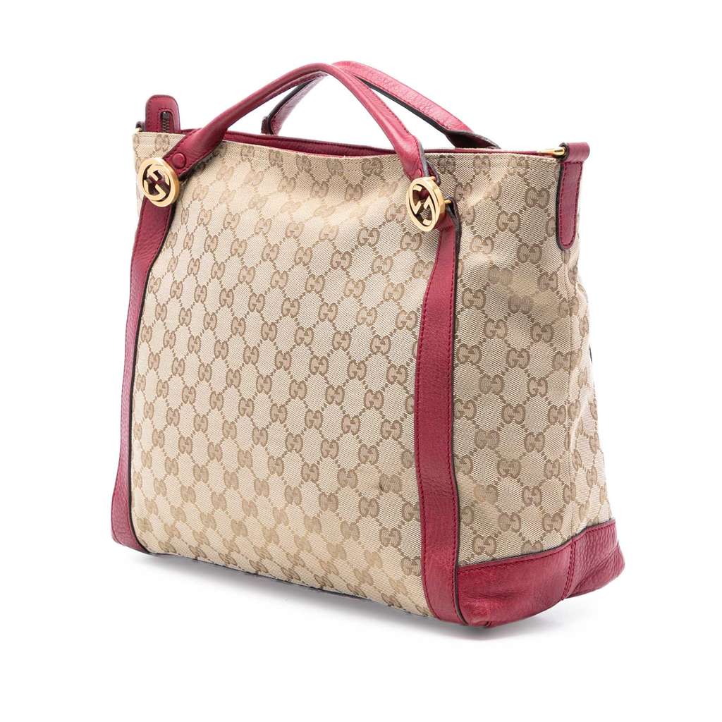 Gucci GG Canvas Miss GG Satchel Beige Good condition - Back View