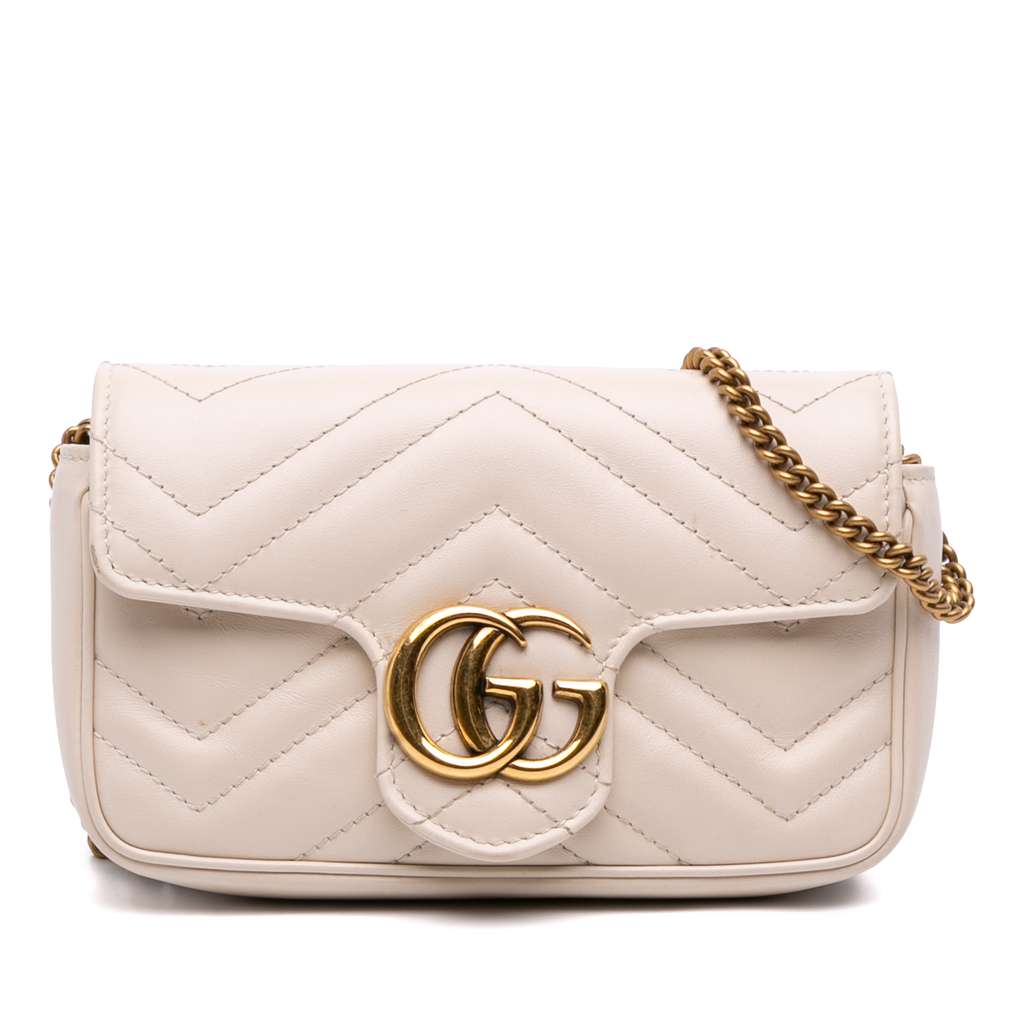 Gucci Mini GG Marmont Matelasse Leather Flap Crossbody
