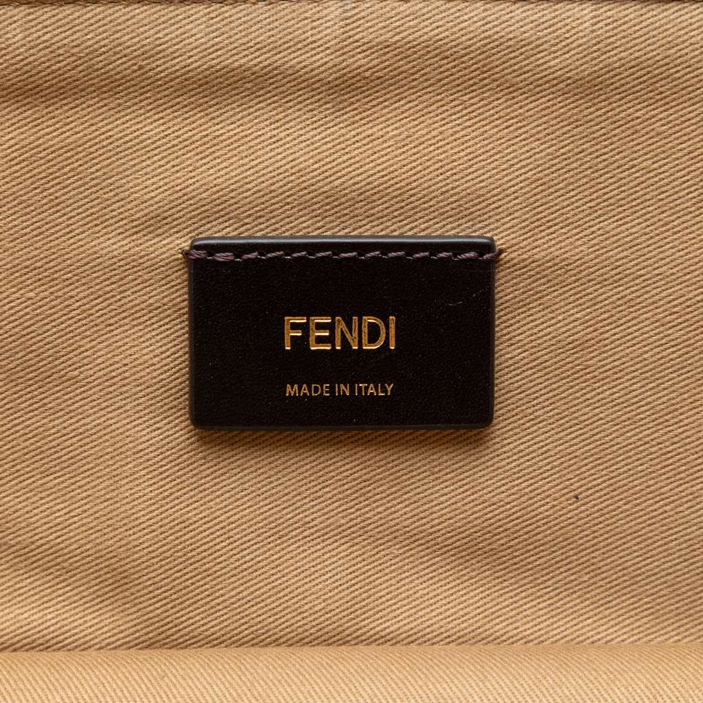 Fendi Zucca Coated Canvas Karligraphy Travel Bag Brown Canvas Good condition - Box View