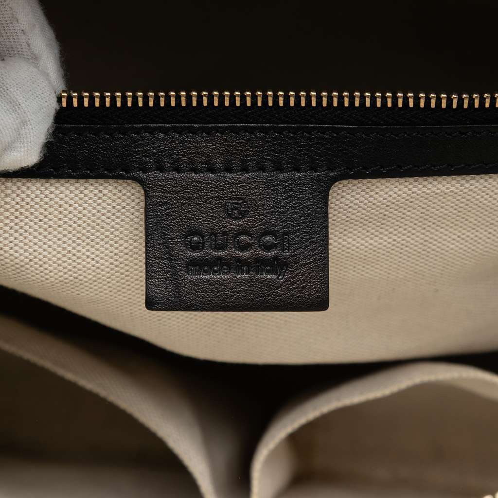 Gucci Large Microguccissima Patent Nice Dome Top Handle Bag Black Leather Good condition - Box View