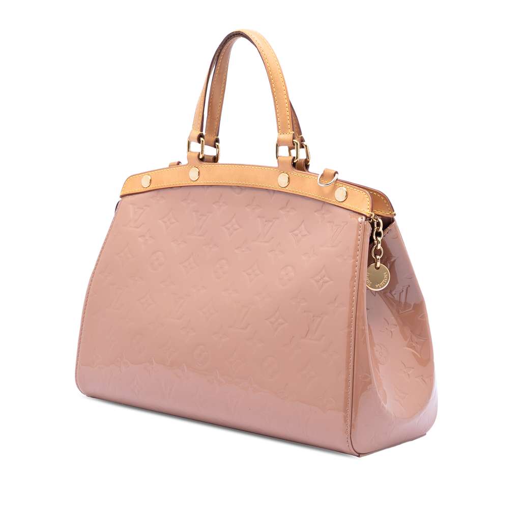 Louis Vuitton Monogram Vernis Brea MM Brown Leather Good condition - Back View