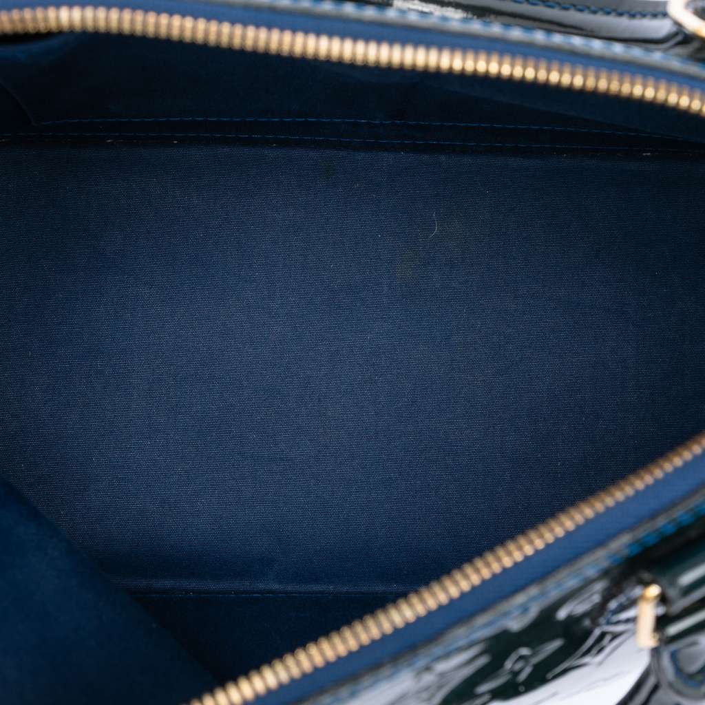 Louis Vuitton Monogram Vernis Alma PM Blue Leather Good condition - Model View