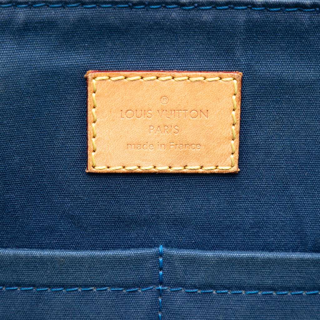 Louis Vuitton Monogram Vernis Alma PM Blue Leather Good condition - Box View