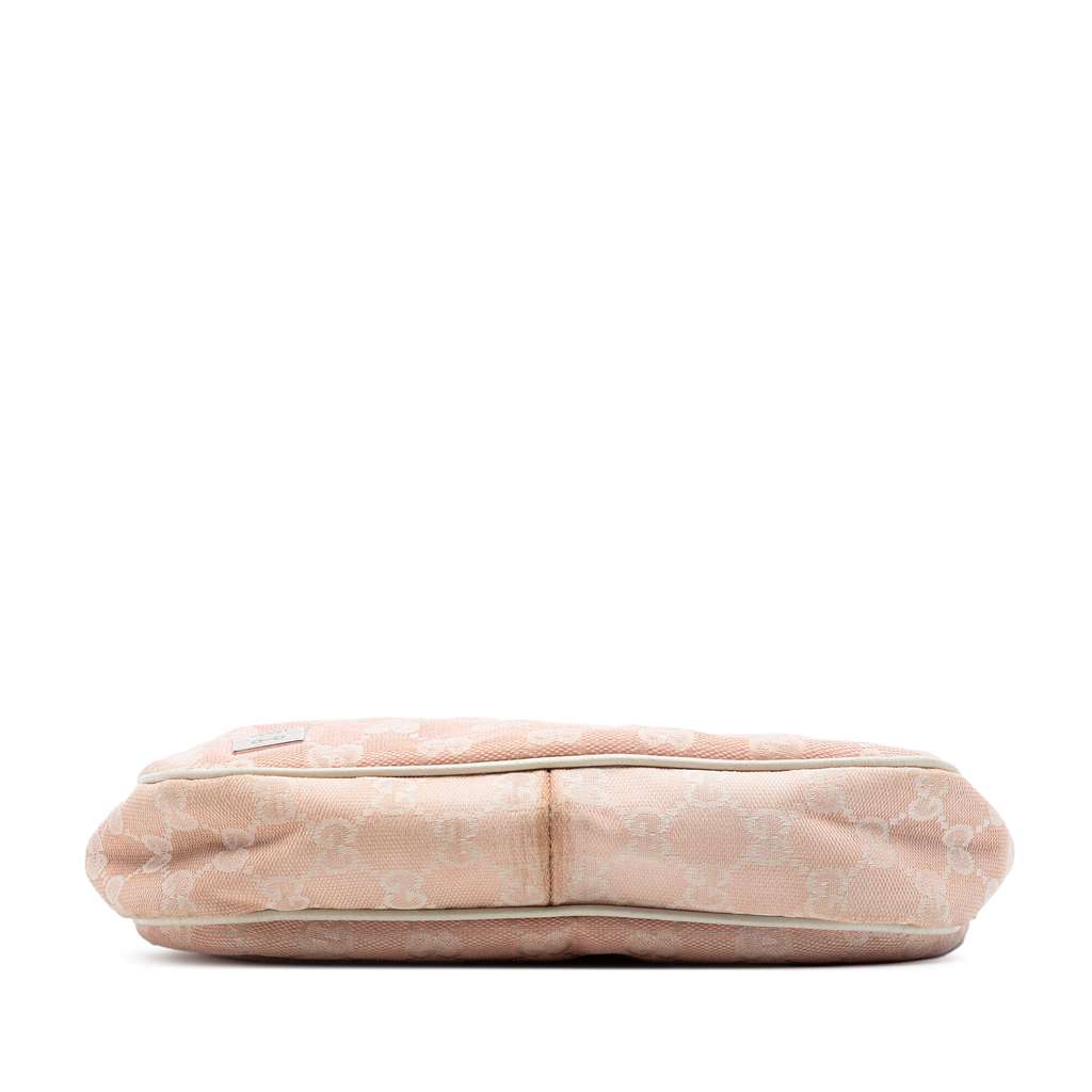 Gucci Small GG Canvas Web Pop Shoulder Bag Pink Canvas Good condition - Inside View