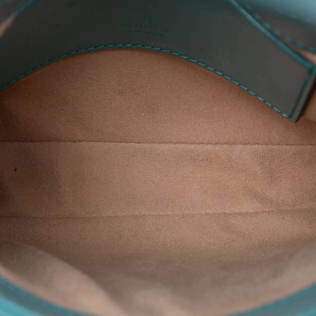 Gucci Mini Calfskin Jackie 1961 Crossbody Blue Leather Good condition - Model View