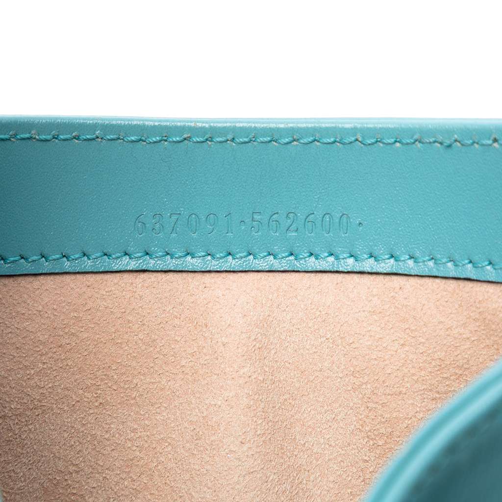 Gucci Mini Calfskin Jackie 1961 Crossbody Blue Leather Good condition - Box View