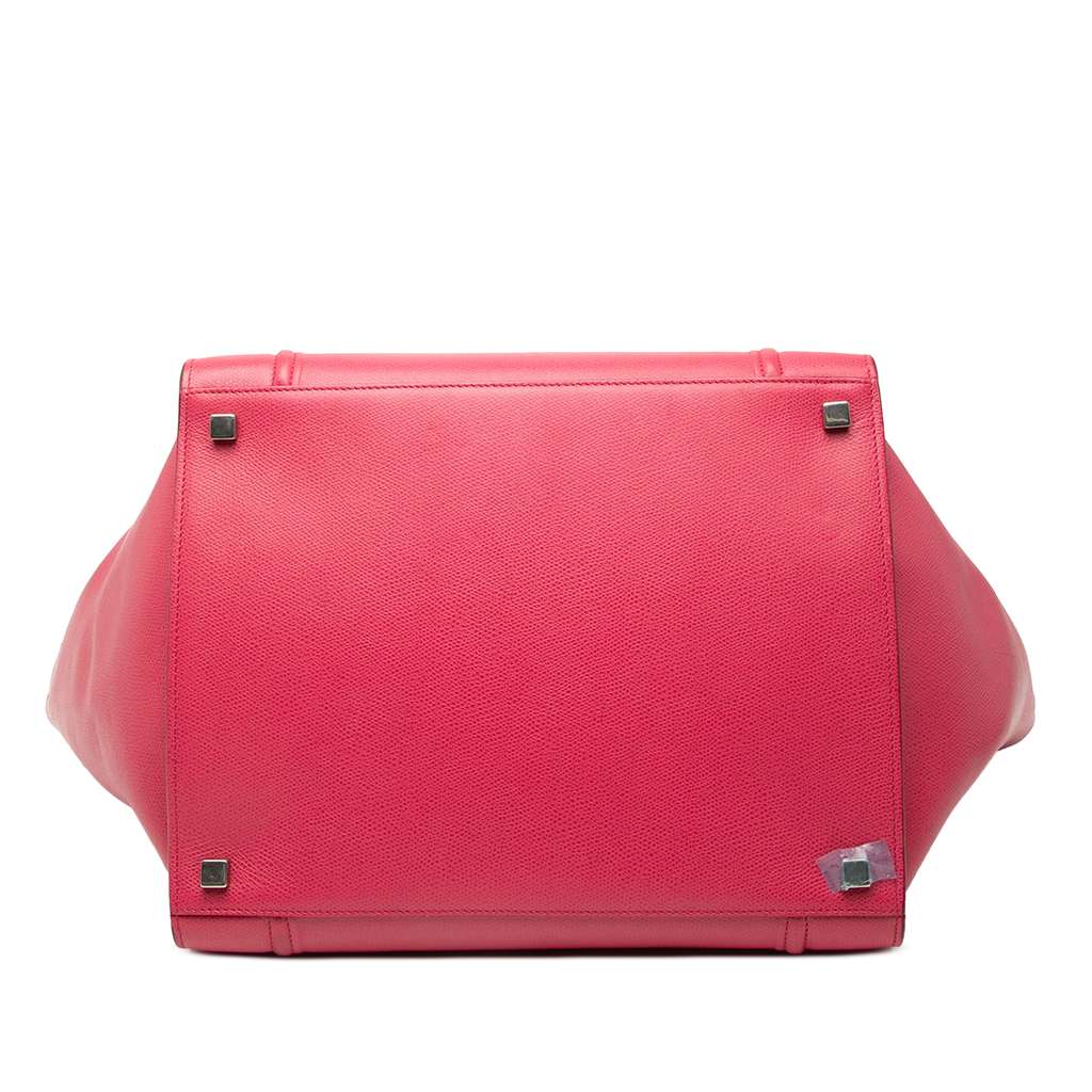 Celine Medium Grained Calfskin Phantom Luggage Tote Pink Leather Very good condition - Inside View