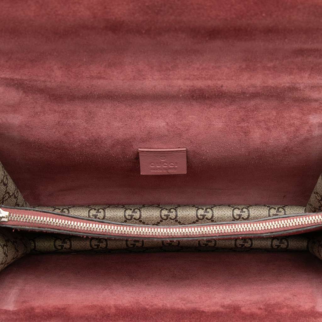 Gucci Small GG Supreme Blooms Dionysus Shoulder Bag Beige Good condition - Model View