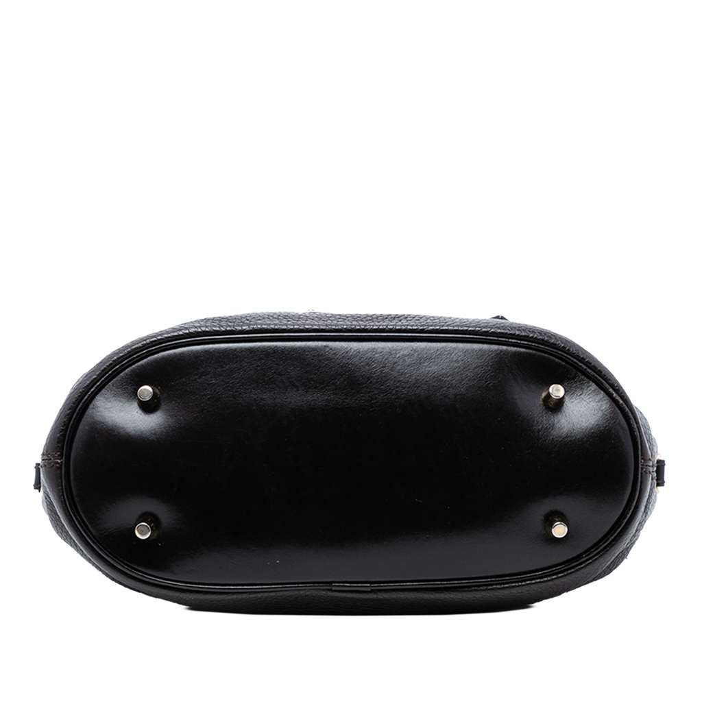 Burberry Grainy Calfskin Satchel Black Leather Good condition - Inside View