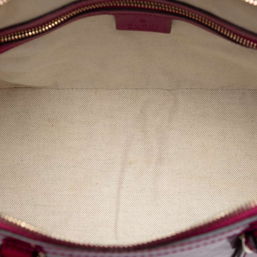 Gucci Small Microguccissima Patent Nice Dome Satchel Pink Leather Good condition - Model View