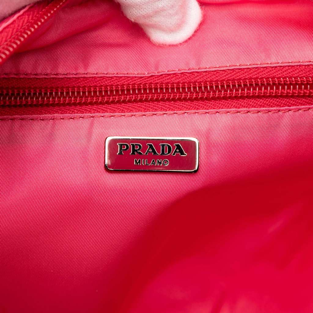 Prada Tessuto Pouch Pink Good condition - Box View