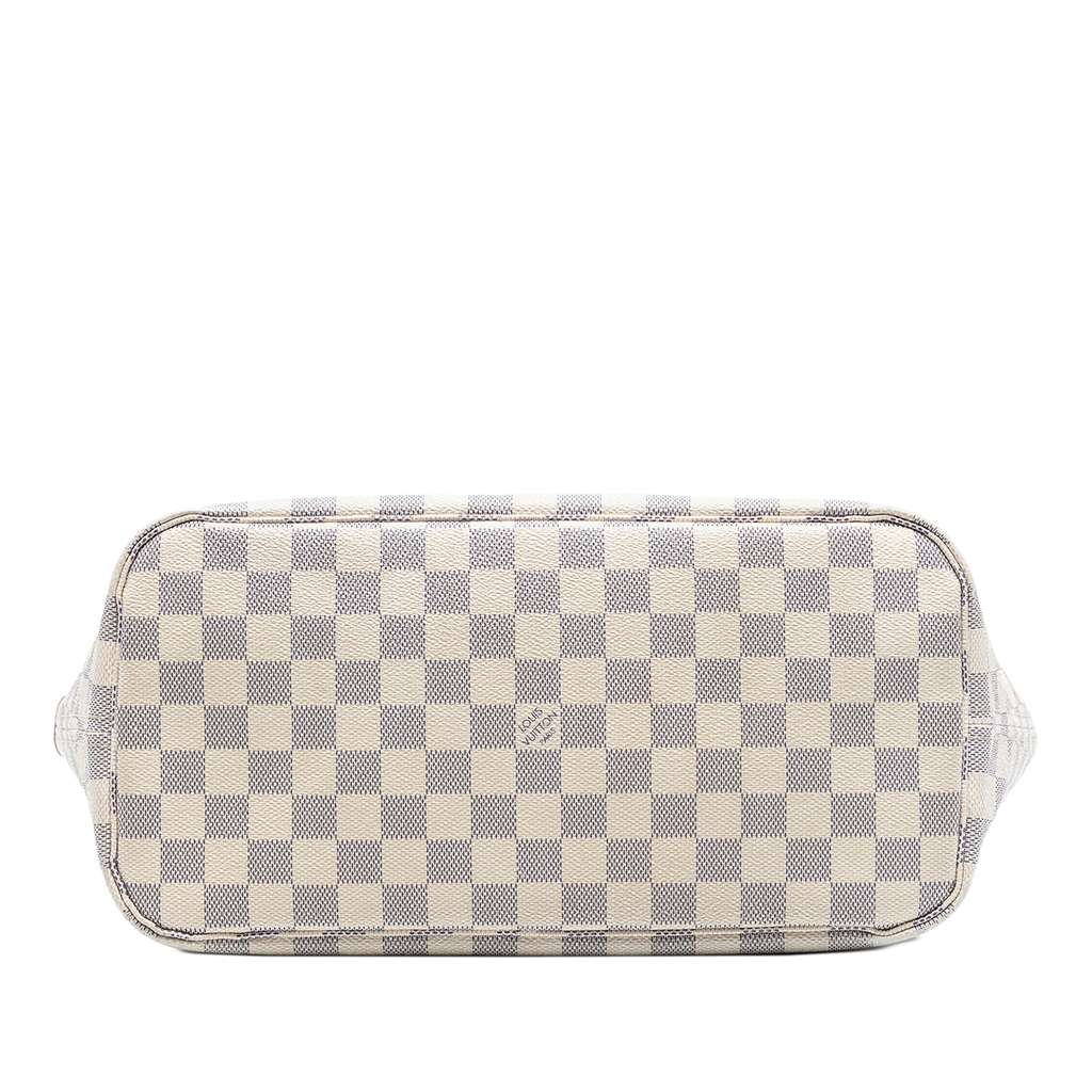 Louis Vuitton Damier Azur Neverfull MM White Good condition - Inside View
