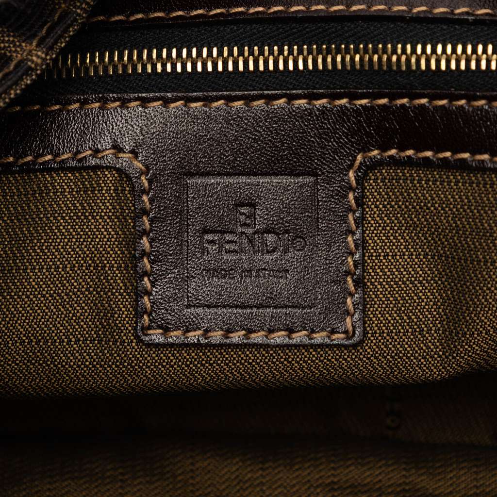 Fendi Zucca Canvas Shoulder Bag Brown Canvas Good condition - Box View