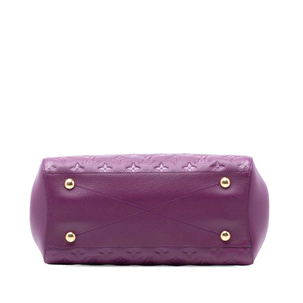 Louis Vuitton Monogram Empreinte Montaigne MM Purple Leather Good condition - Inside View