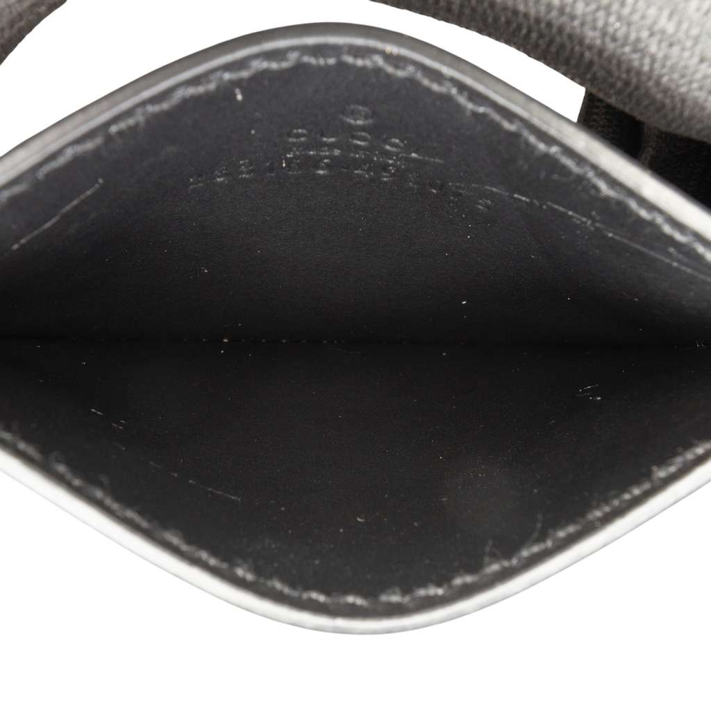 Gucci Guccissima Card Holder Black Leather Good condition - Model View