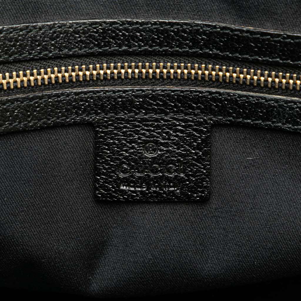 Gucci GG Canvas Dome Nailhead Handbag Black Canvas Good condition - Box View