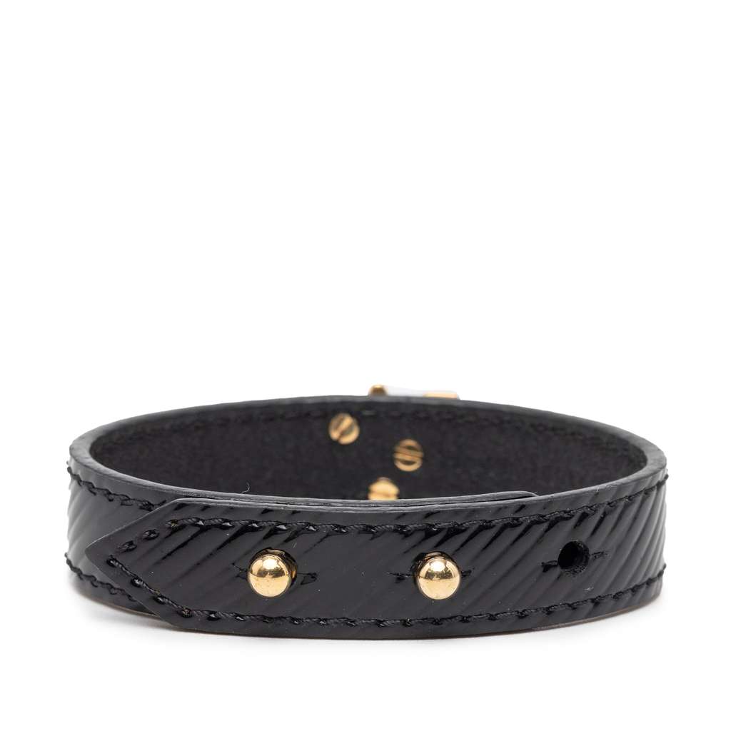 Louis Vuitton Epi Twist It Bracelet Black Leather Good condition - Inside View