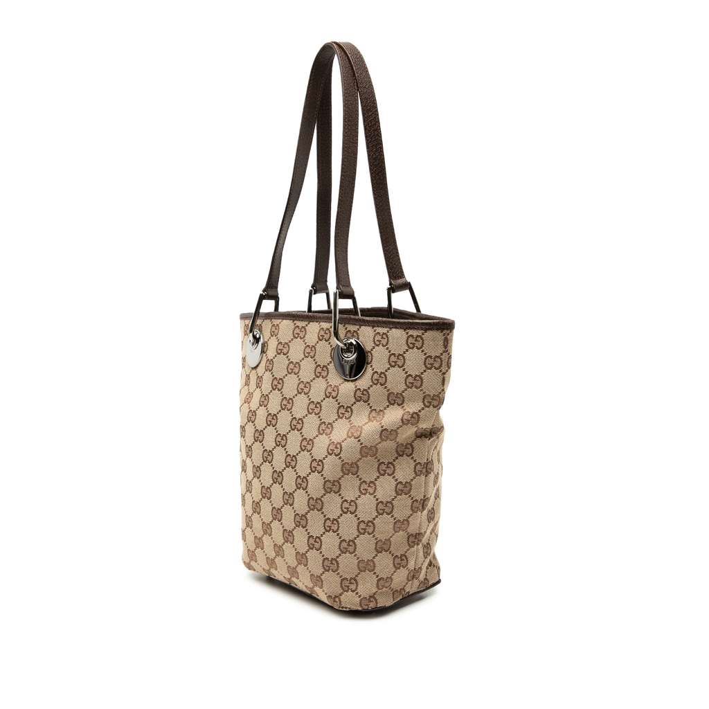 Gucci GG Canvas Eclipse Tote Beige Good condition - Back View