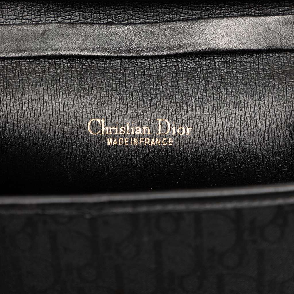 Dior Diorissimo Trotter Canvas Chain Shoulder Bag Black Canvas Good condition - Box View