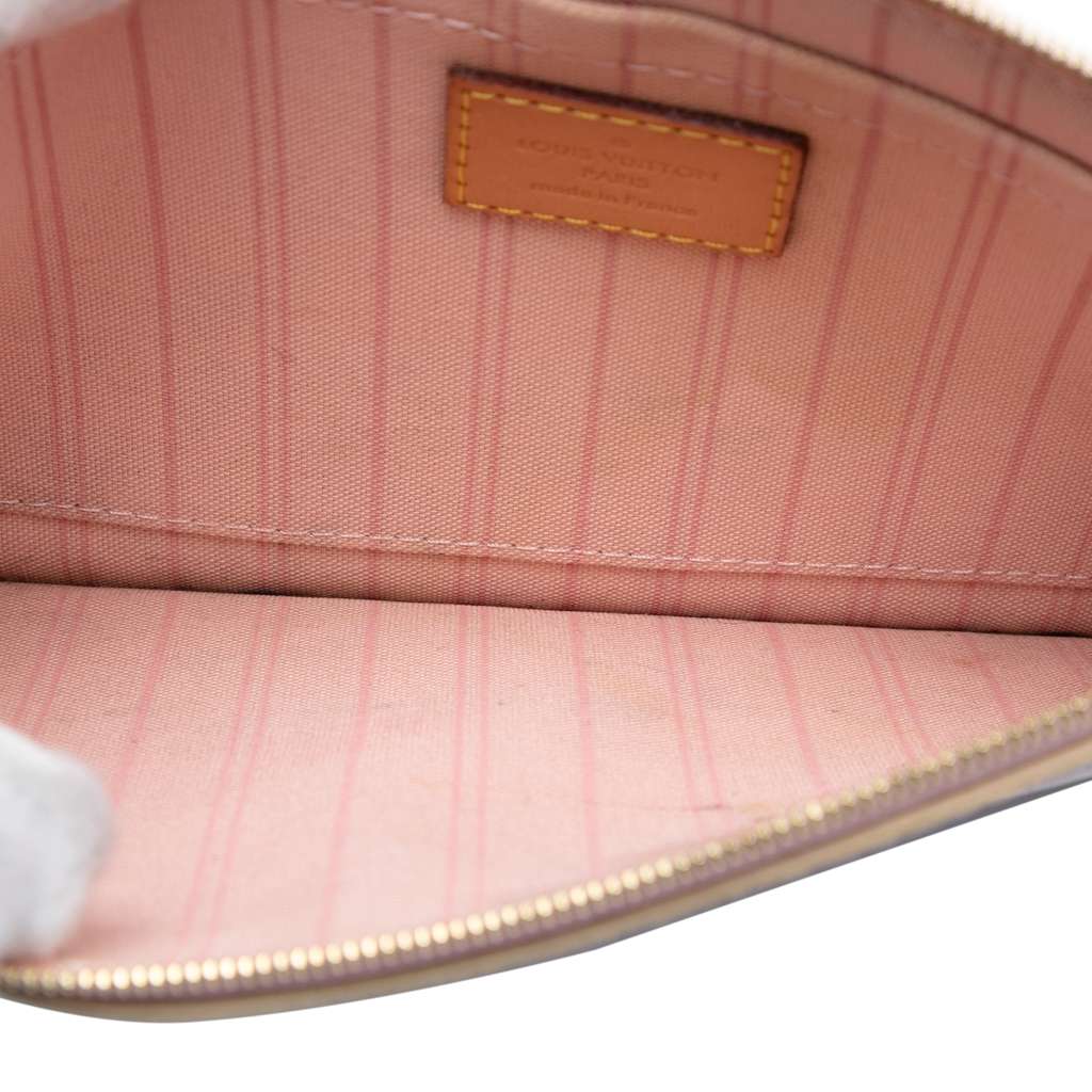 Louis Vuitton Damier Azur Neverfull Pouch MM White Good condition - Model View